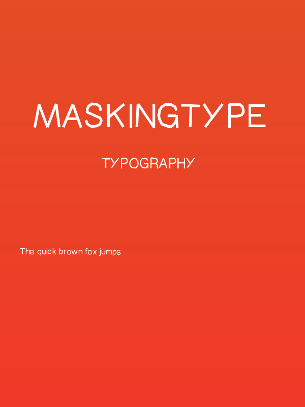 MaskingType Poster