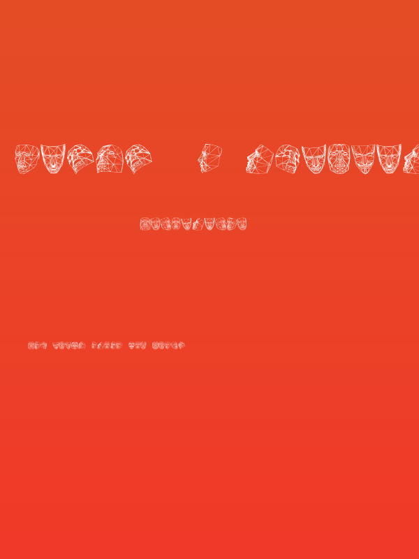 Masks 3D Regular Poster