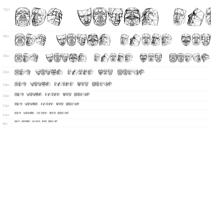 Masks 3D Regular Waterfall