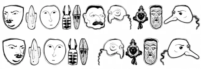 MasksK Font OTHER CHARS