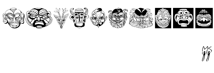 MasksMKThree Font OTHER CHARS