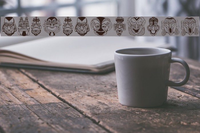 MasksMKThree Font examples