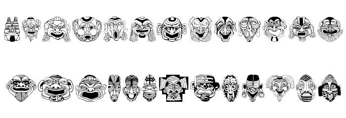 MasksMKThree Font LOWERCASE
