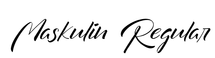 Maskulin Regular  フリーフォントのダウンロード