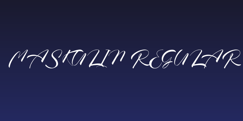 Maskulin Regular Social Header