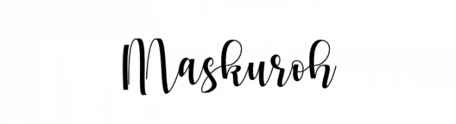 Maskuroh  免费字体下载