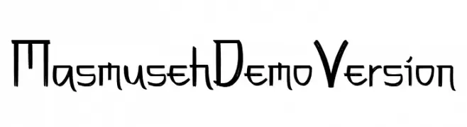 Masmuseh Demo Version  免费字体下载