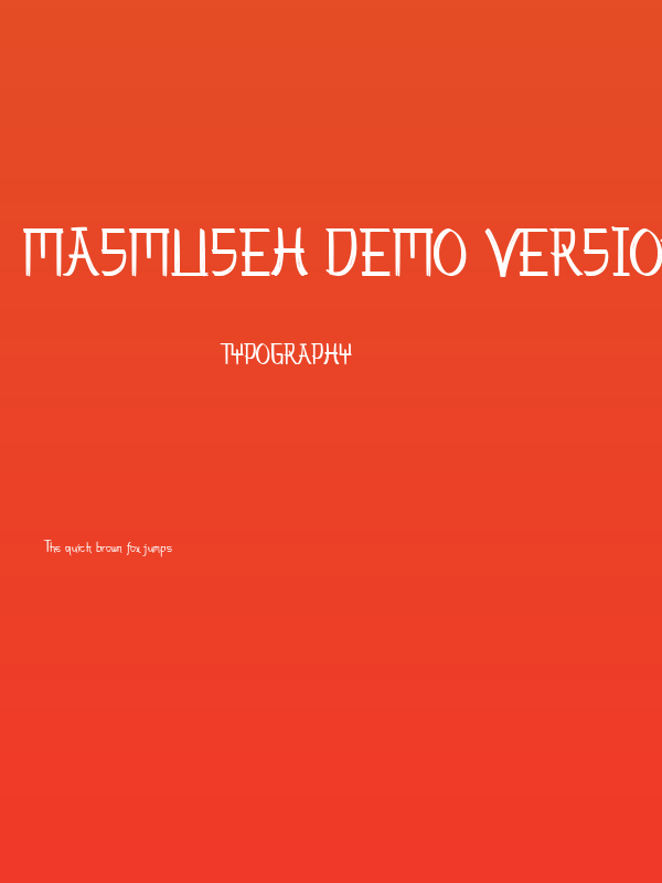 Masmuseh Demo Version Poster