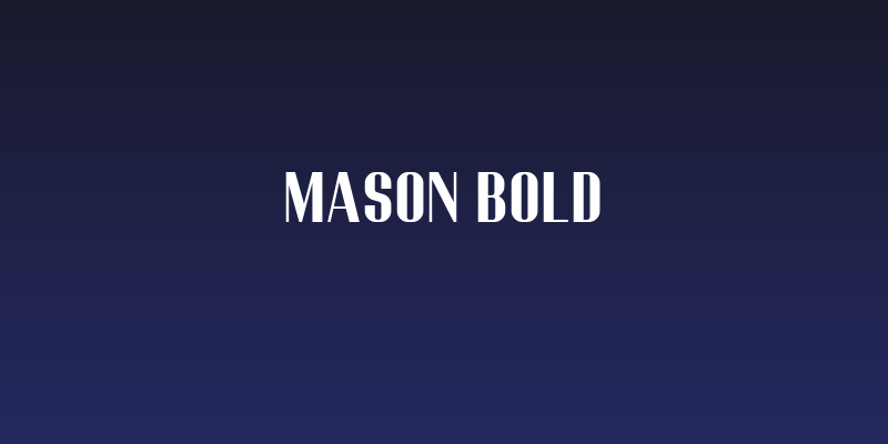 Mason Bold Social Header