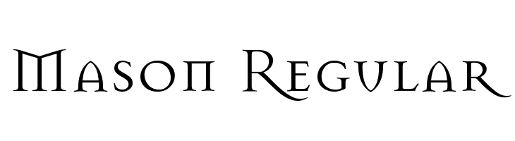 Mason Regular Font