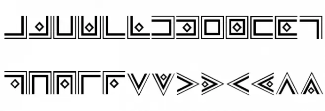 Masonic Cipher & Symbols Шрифта ВЕРХНИЙ