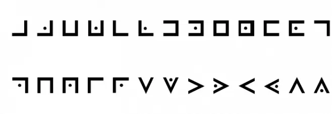 Masonic Cipher & Symbols خط أحرف صغيرة