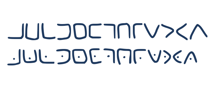 Masonic Cipher Lowercase