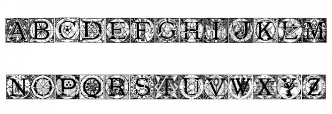 Masonic Tattegrain Fonte MAIÚSCULAS
