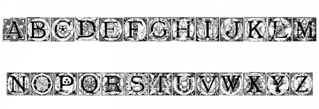 MasonicTattegrain Font Litere mari