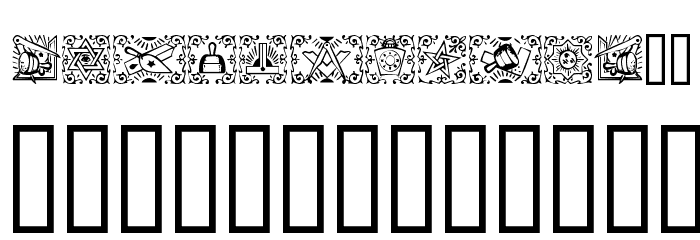 Masonic Font LOWERCASE