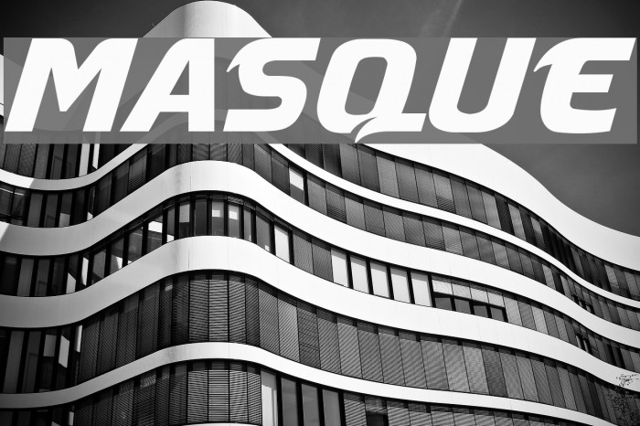 Masque Font examples