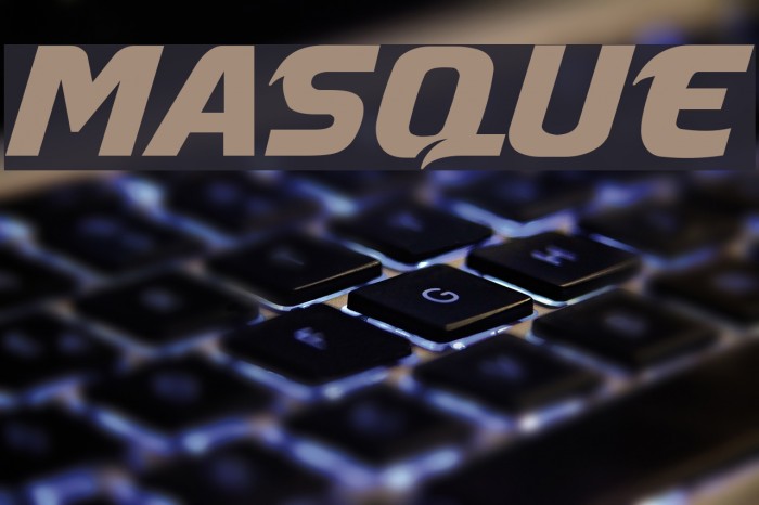 Masque Font examples