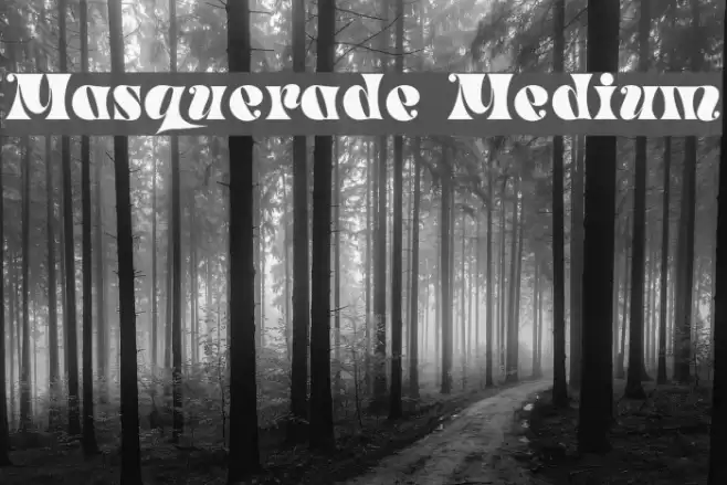 Masquerade Medium Font examples