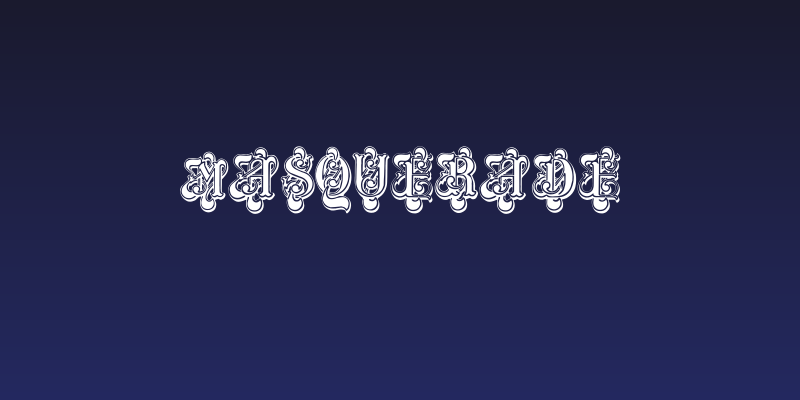 Masquerade Social Header