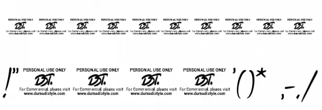 Masquero Font OTHER CHARS