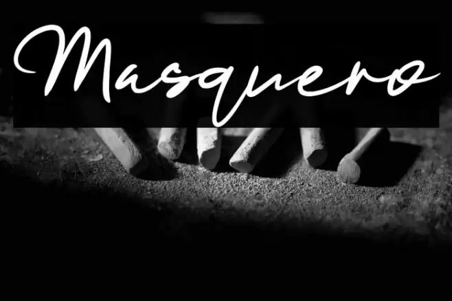 Masquero Font examples