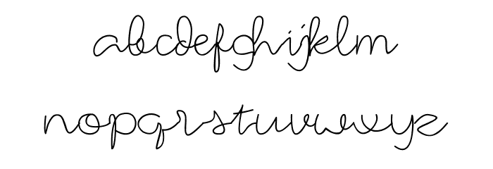 Masrodi Font LOWERCASE