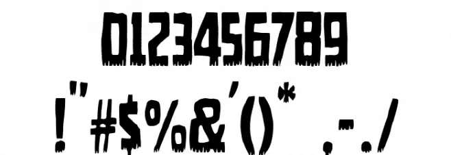 Mass Hysteria Font OTHER CHARS