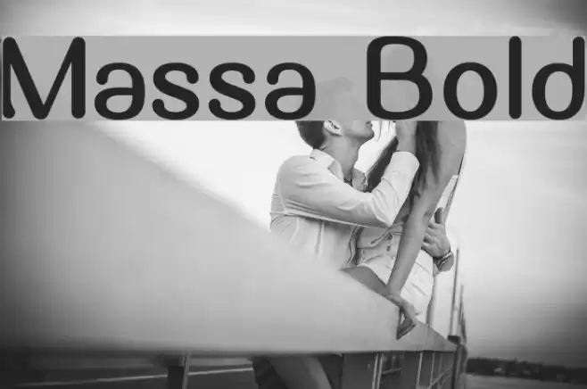 Massa Bold Font examples