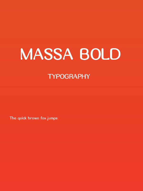 Massa Bold Poster