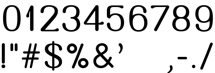 Massa Font OTHER CHARS