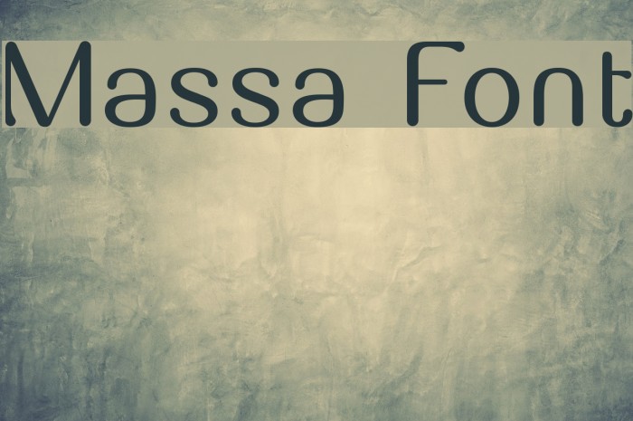 Massa Font examples