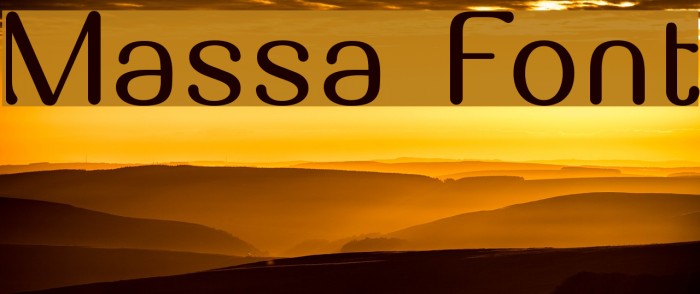 Massa Font examples