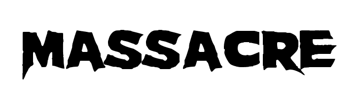 Massacre  フリーフォントのダウンロード