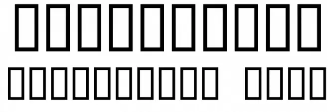 Massacre フォント その他の文字