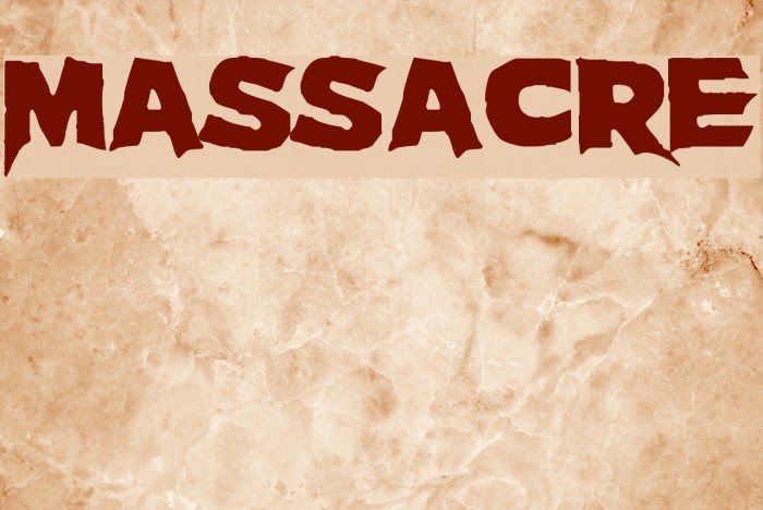Massacre Font examples