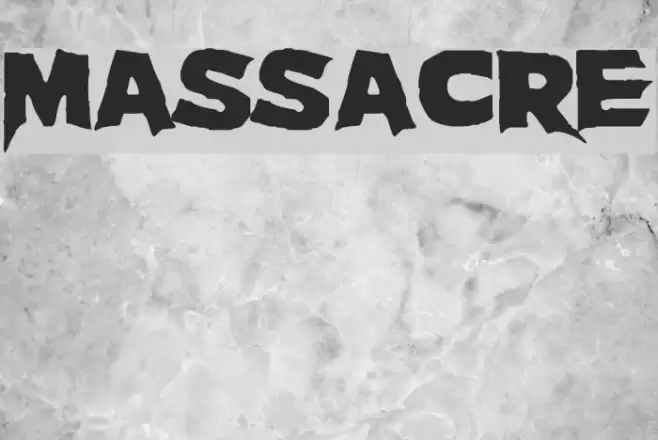 Massacre フォント examples