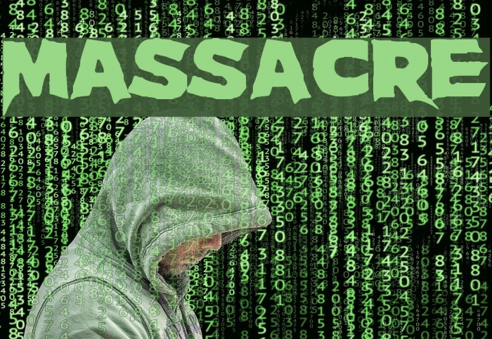 Massacre Font examples