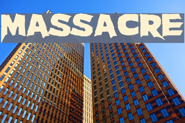 Massacre Font examples