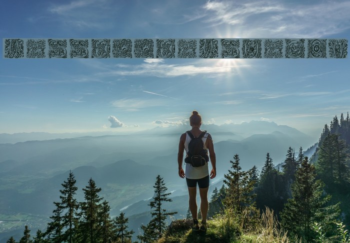 MasselleAMShadow Font examples