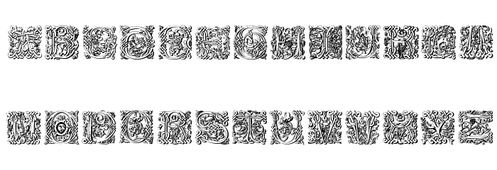 MasselleAMShadow Font LOWERCASE