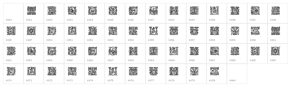 MasselleAM Character Map
