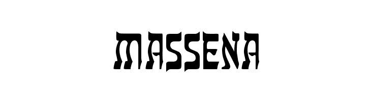 Massena  font caratteri gratis