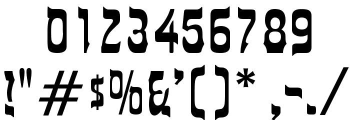 Massena Font OTHER CHARS