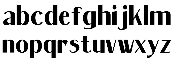 Massenet Bold Bold Font LOWERCASE