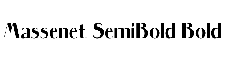 Massenet SemiBold Bold  Descarca Fonturi Gratis