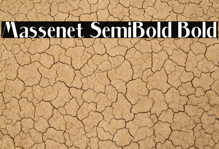 Massenet SemiBold Bold Example 1
