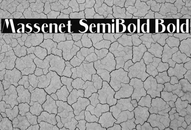 Massenet SemiBold Bold Font examples