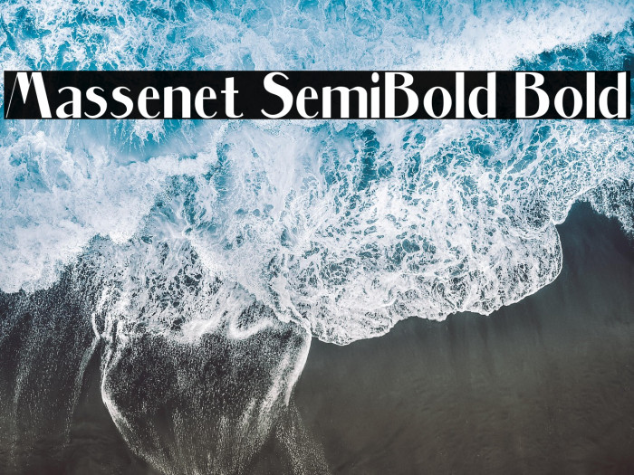 Massenet SemiBold Bold Example 3
