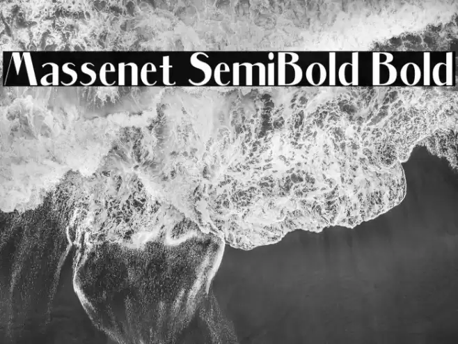 Massenet SemiBold Bold Font examples